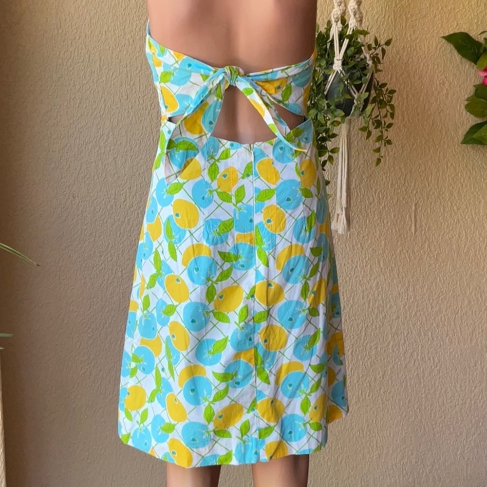 LILLY PULITZER TIE BACK STRAPLESS DRESS size 10